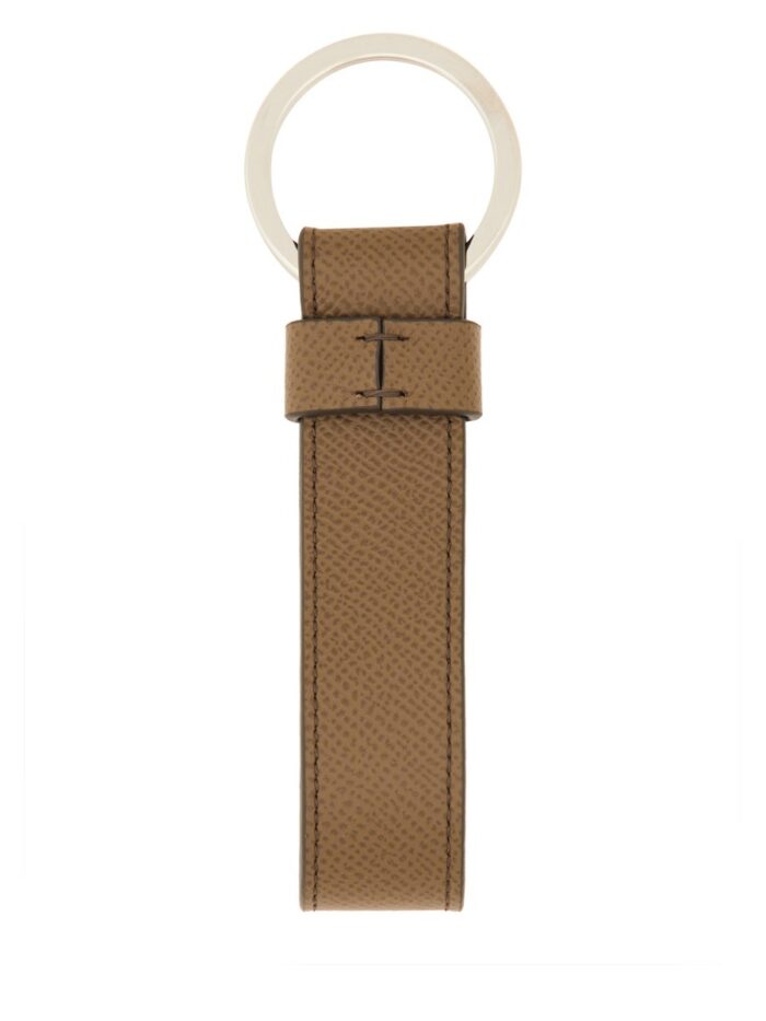 TOD'S "T TIMELESS" LOGO KEYCHAIN