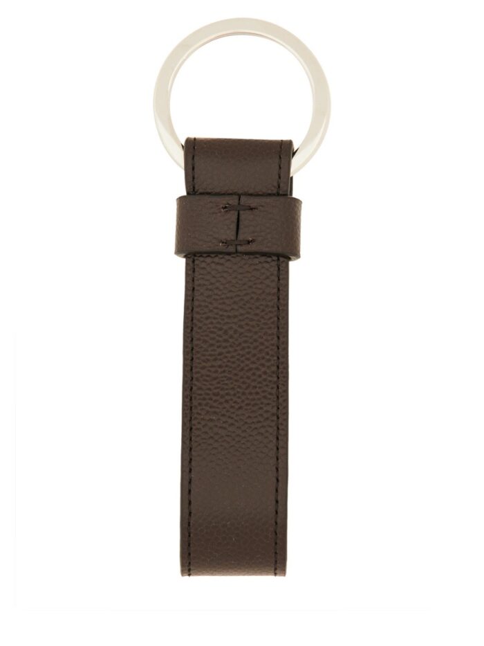 TOD'S "T TIMELESS" LOGO KEYCHAIN