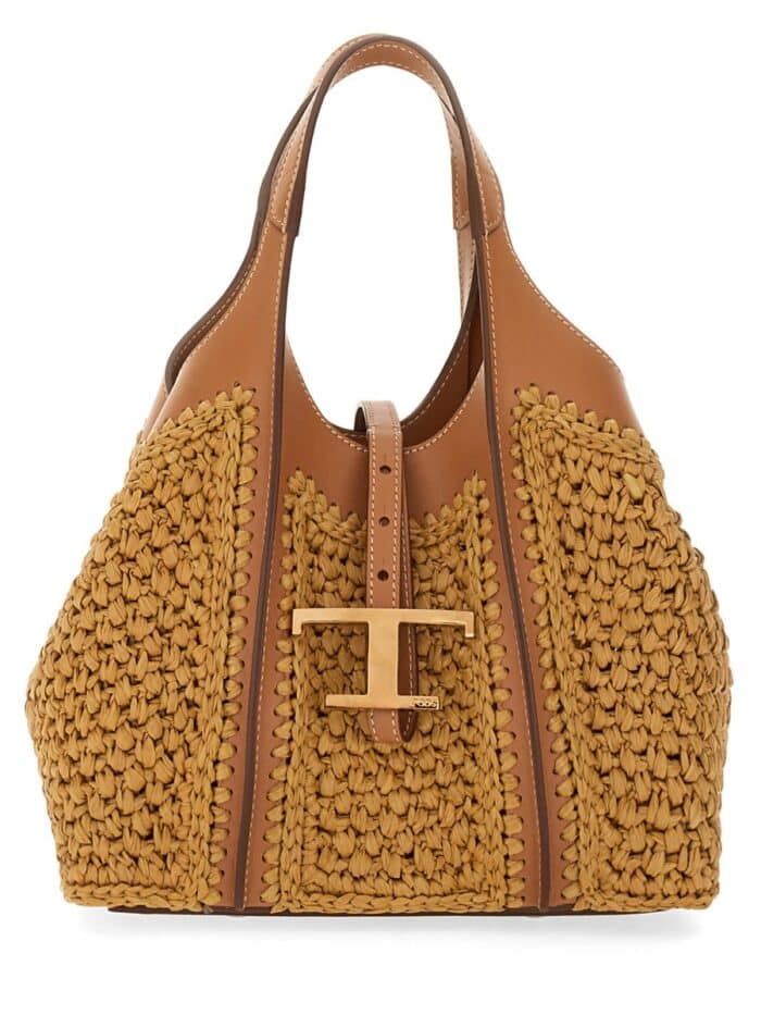TOD'S "T TIMELESS" MINI SHOPPER BAG