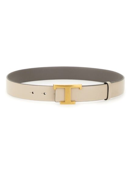 TOD'S "T TIMELESS" REVERSIBLE LEATHER BELT
