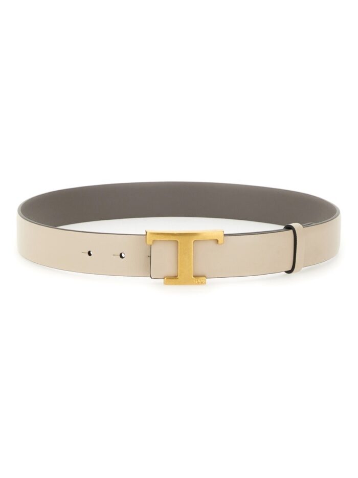 TOD'S "T TIMELESS" REVERSIBLE LEATHER BELT