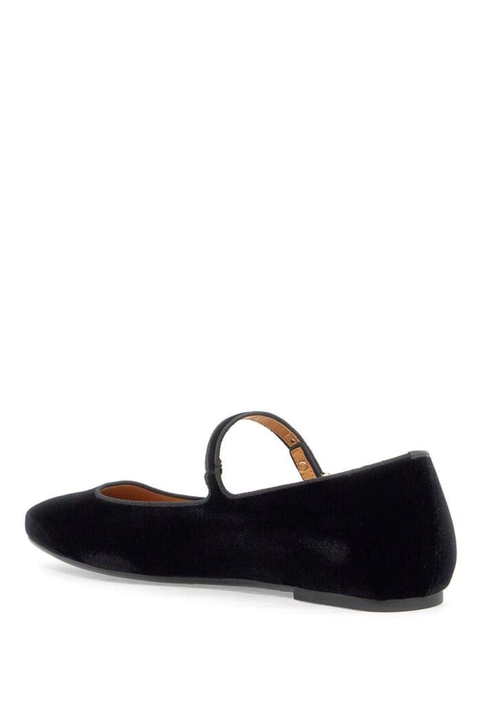 TOD'S Velvet Ballet Flats For