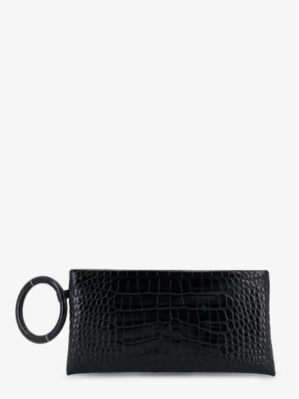 TOM FORD Aura Crocodile-print Leather Clutch Bag