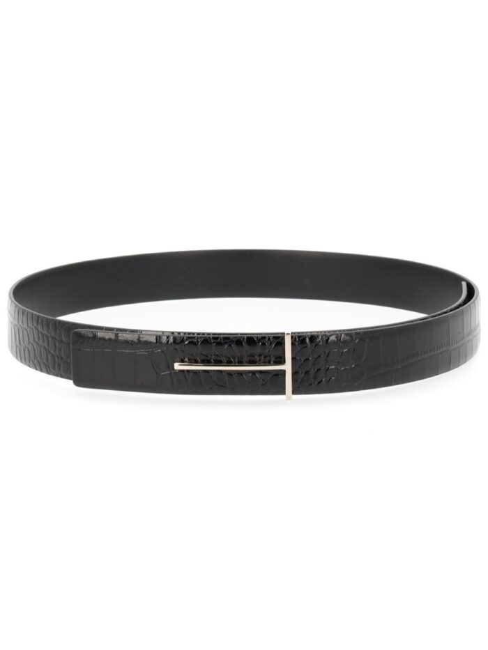 tom ford belt with buckle "t" TOM FORD BELT WITH BUCKLE "T"