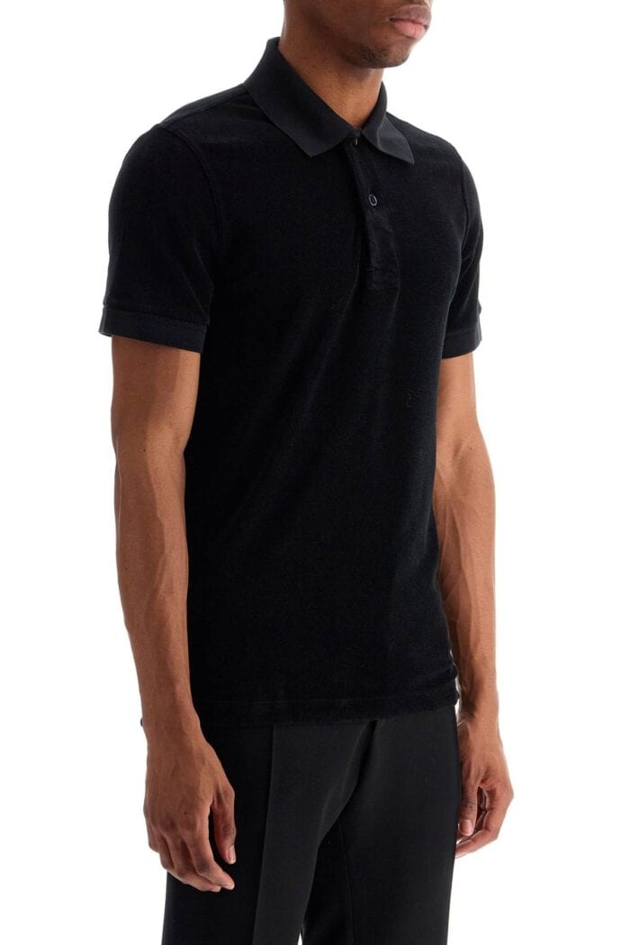 TOM FORD Black Cotton Solid Polo