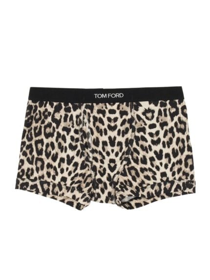 TOM FORD BOXER SHORTS WITH ANIMAL PATTERN