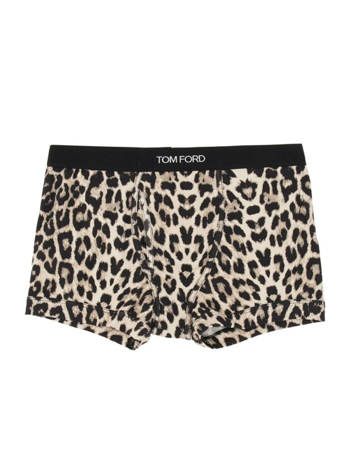 TOM FORD BOXER SHORTS WITH ANIMAL PATTERN