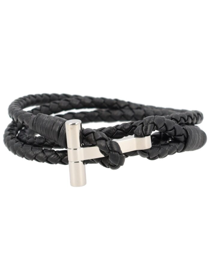 tom ford braided leather bracelet TOM FORD BRAIDED LEATHER BRACELET