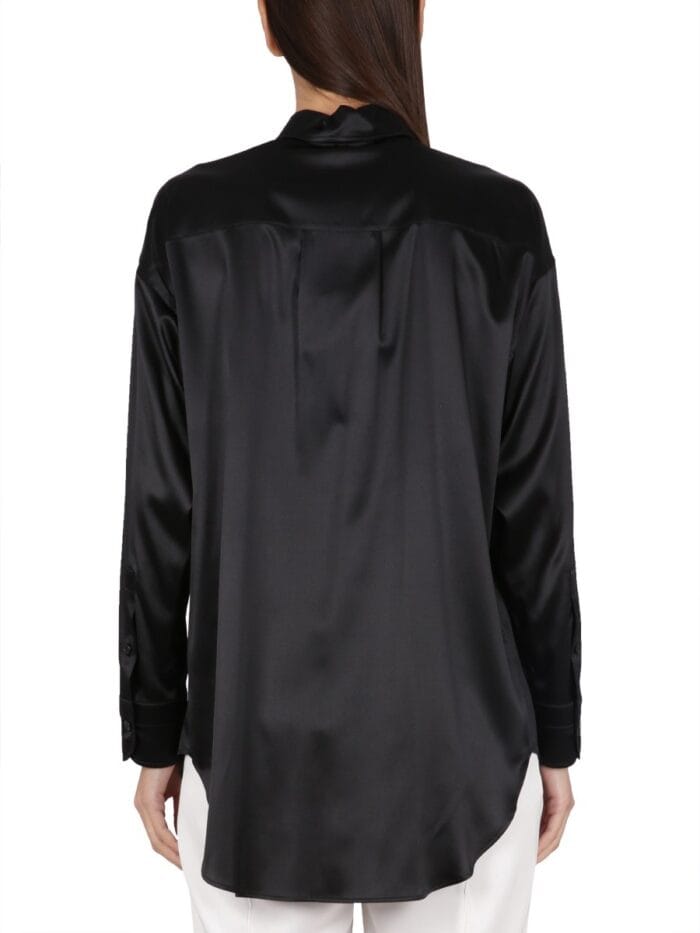 TOM FORD CAMICIA IN RASO DI SETA STRETCH