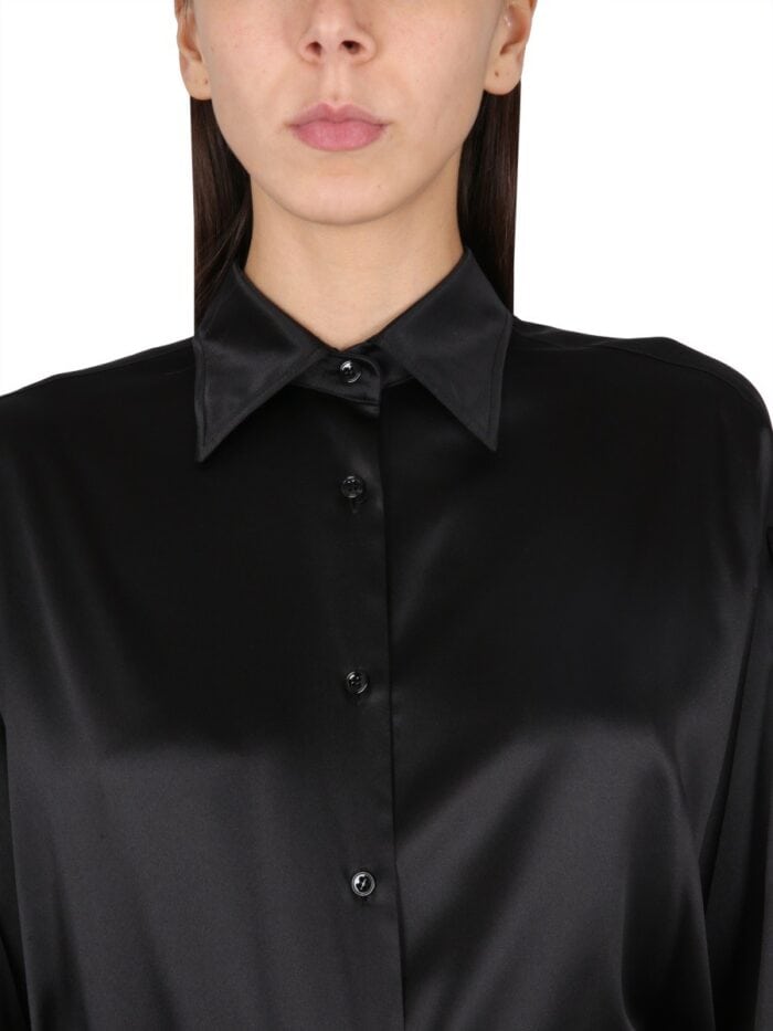 TOM FORD CAMICIA IN RASO DI SETA STRETCH
