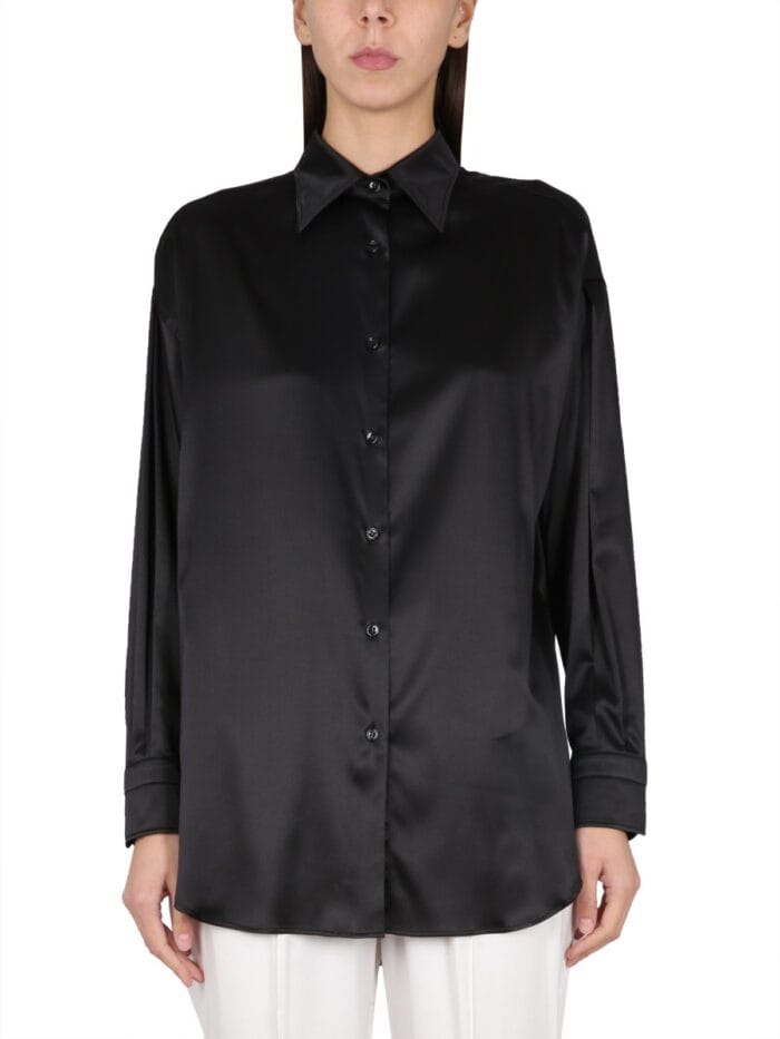 TOM FORD CAMICIA IN RASO DI SETA STRETCH