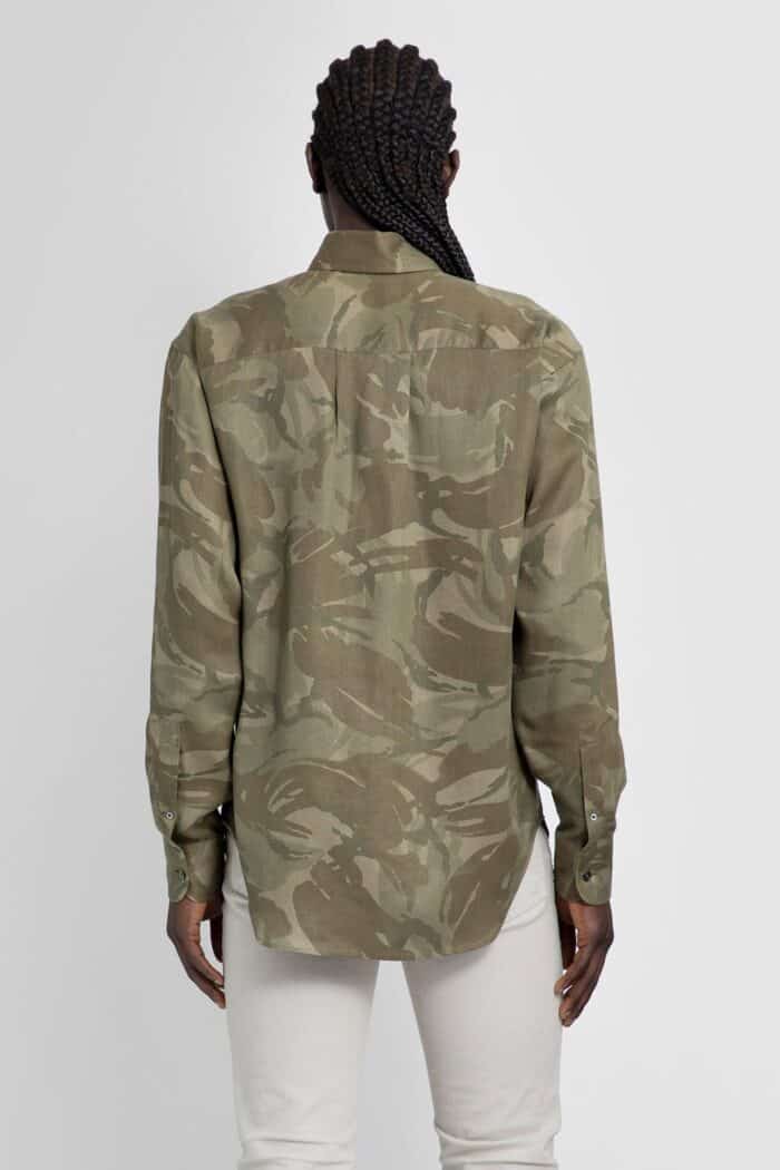 TOM FORD Camo Print Fluid Fit Leisure Shirt