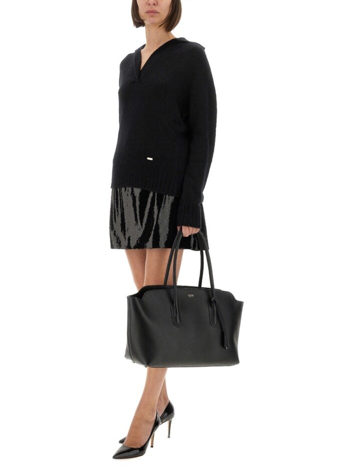 TOM FORD CASHMERE AND SILK LONG SLEEVE POLO SHIRT