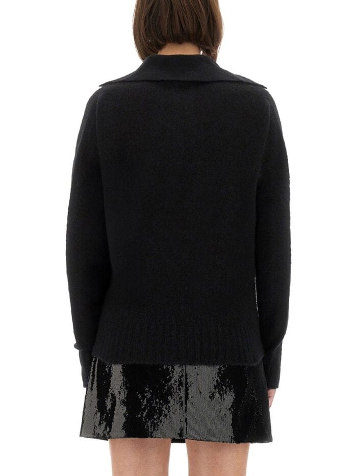 TOM FORD CASHMERE AND SILK LONG SLEEVE POLO SHIRT