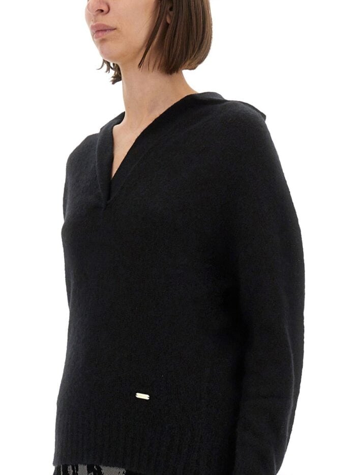 TOM FORD CASHMERE AND SILK LONG SLEEVE POLO SHIRT