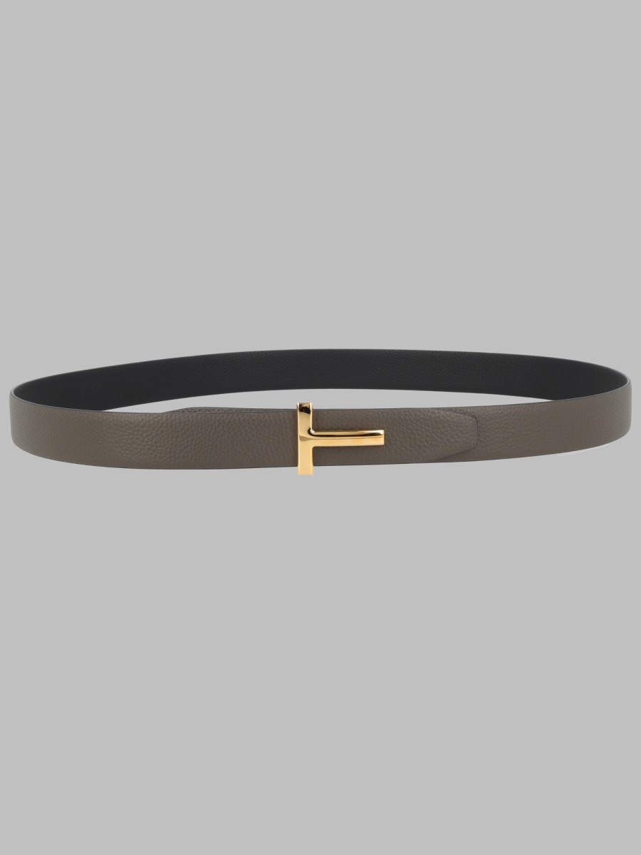 TOM FORD CINTURA "T ICON" IN PELLE FIORE