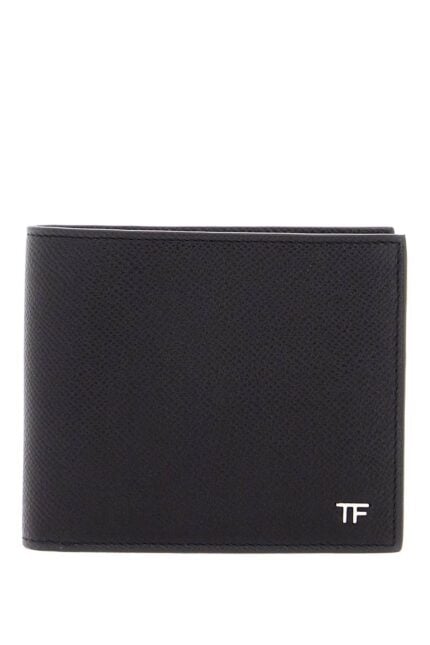 TOM FORD Compact Foldable Black Calfskin Wallet Made In Italy