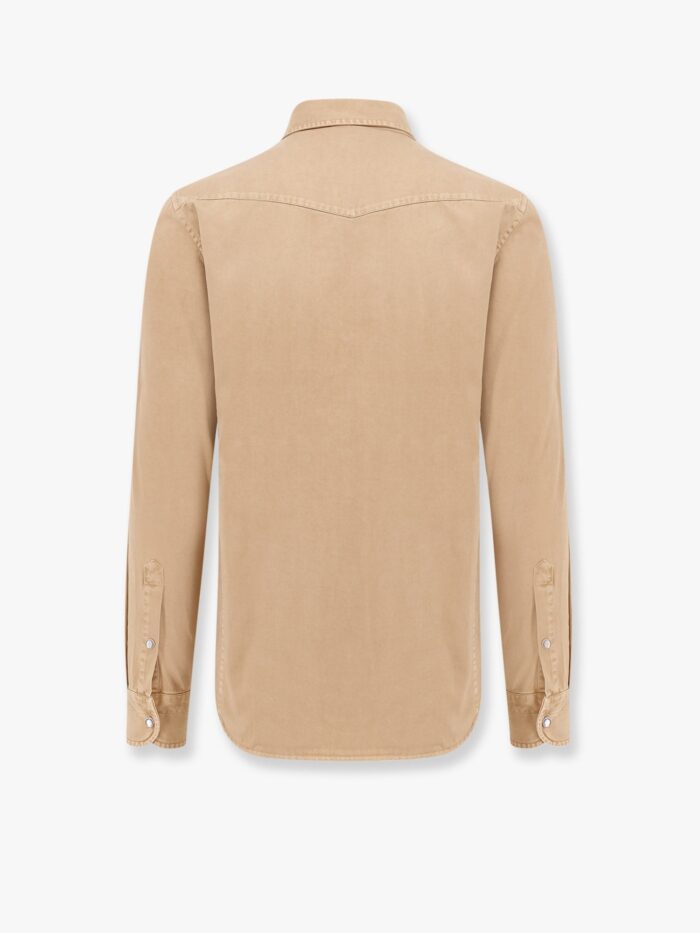 TOM FORD Cotton Shirt With Pockets And Stitching