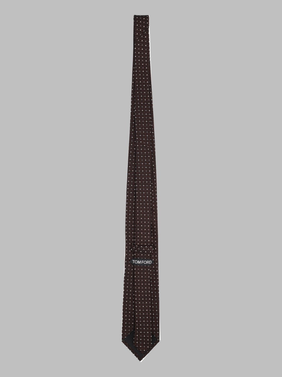 TOM FORD CRAVATTA IN JACQUARD DI SETA 8 CM