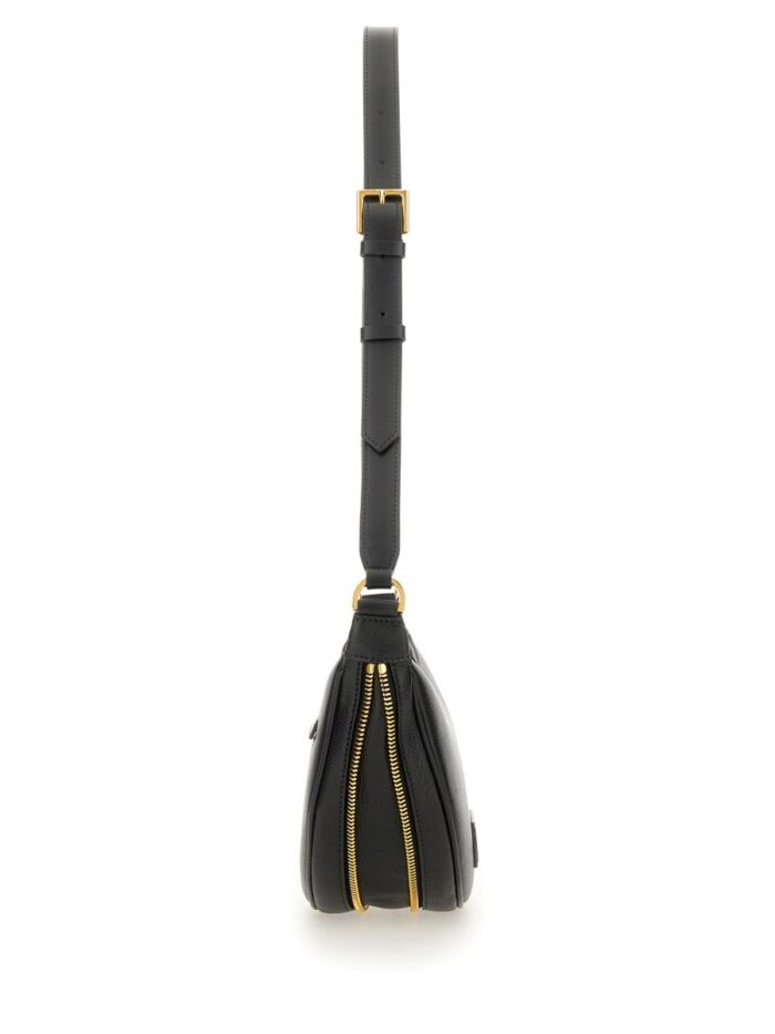 TOM FORD CRESCENT LEATHER BAG