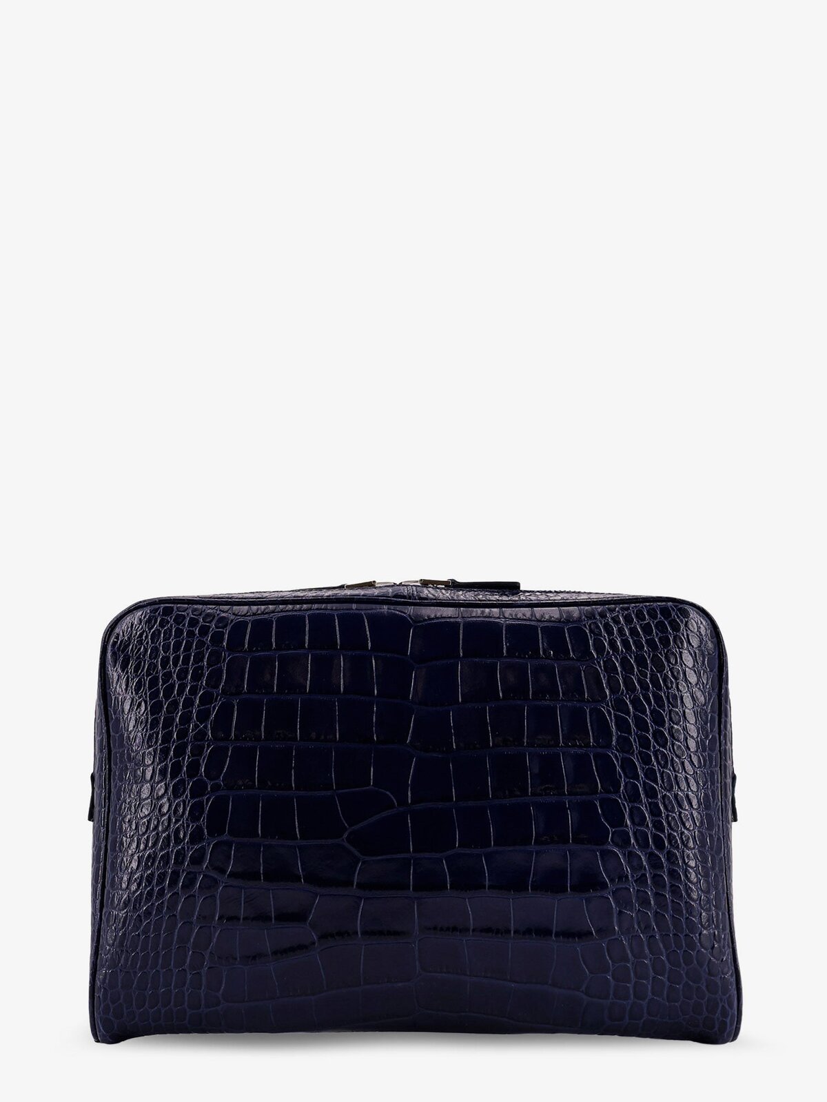 TOM FORD Croco Print Leather Laptop Pouch