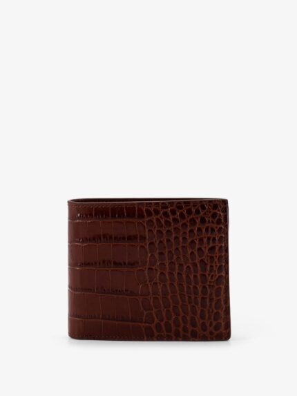 TOM FORD Croco Print Leather Wallet