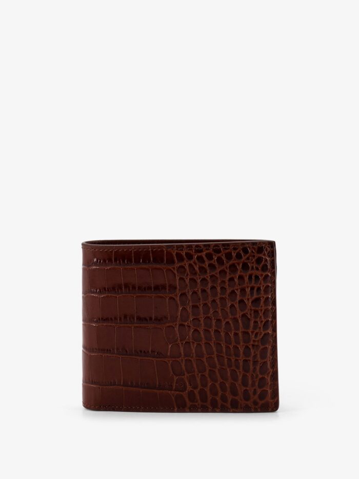 TOM FORD Croco Print Leather Wallet