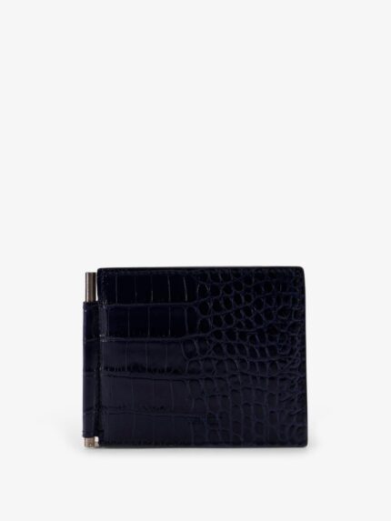 TOM FORD Croco Print Leather Wallet