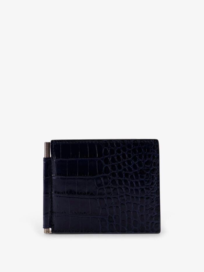 TOM FORD Croco Print Leather Wallet