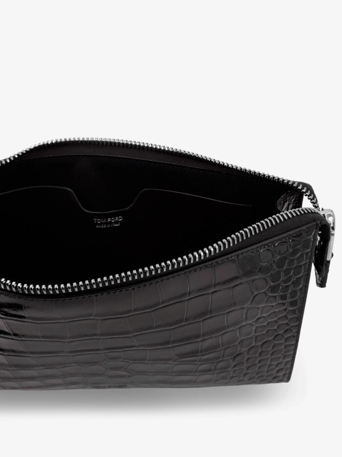 TOM FORD Crocodile-print Leather Clutch Bag