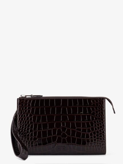 TOM FORD Crocodile-print Leather Clutch Bag