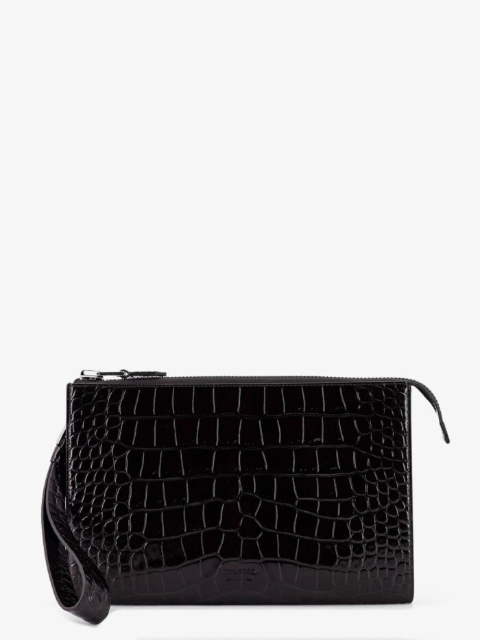 TOM FORD Crocodile-print Leather Clutch Bag