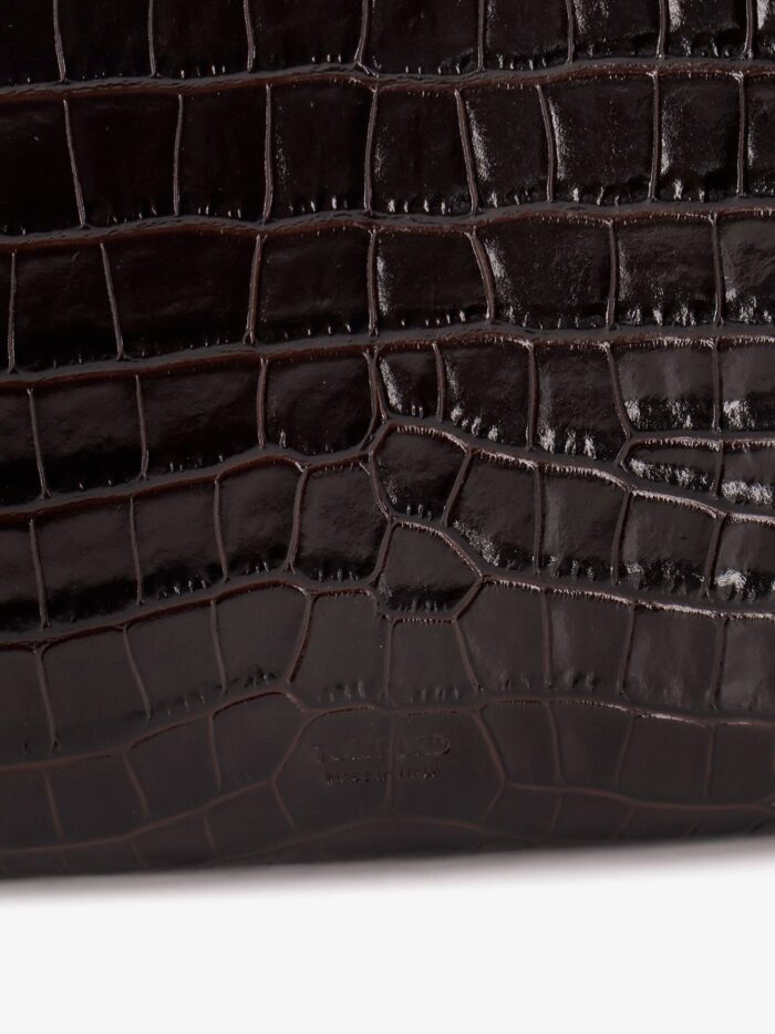 TOM FORD Crocodile-print Leather Clutch Bag