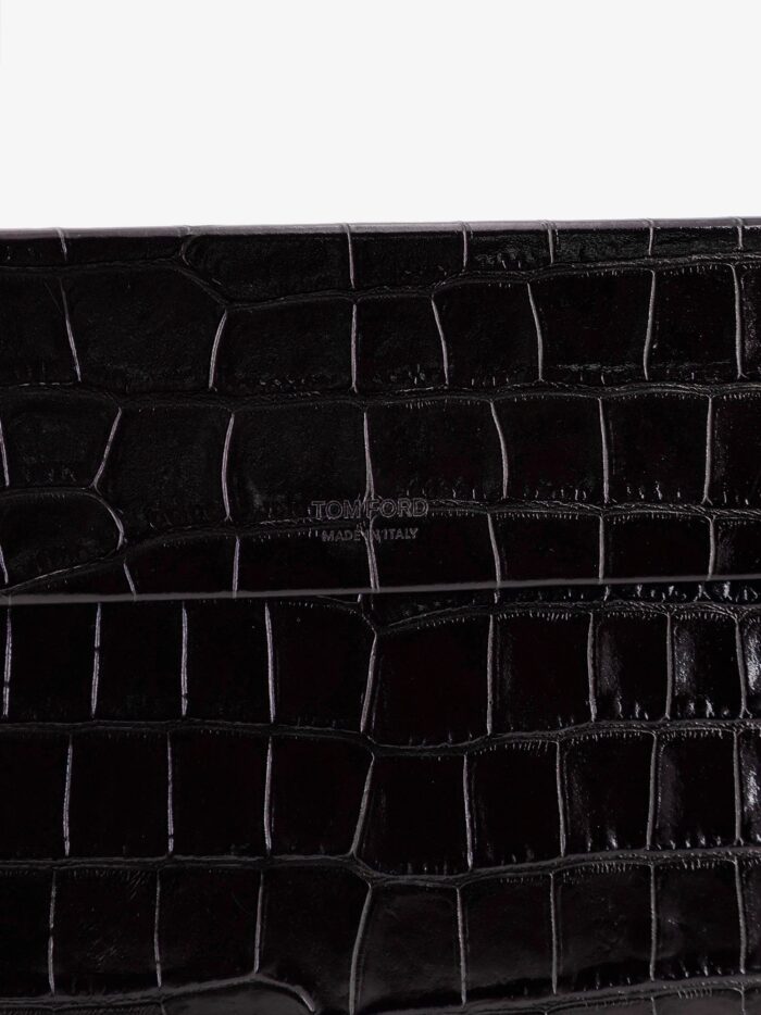 TOM FORD Crocodile-print Leather Document Holder