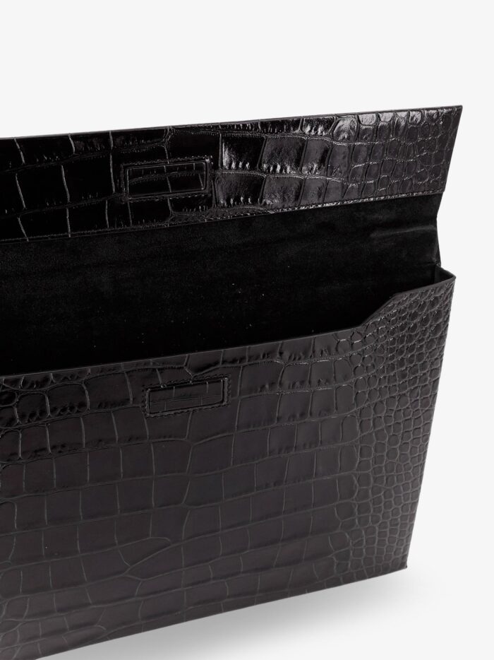 TOM FORD Crocodile-print Leather Document Holder