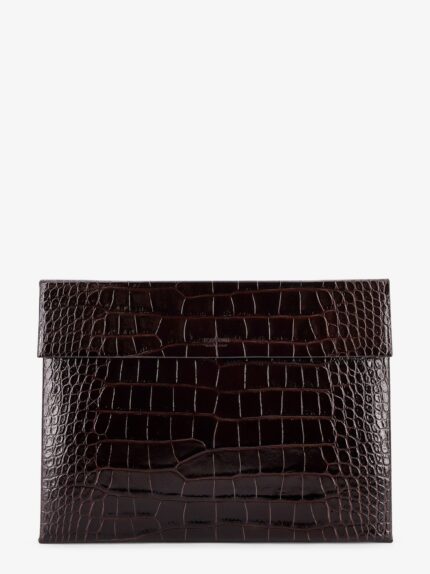 TOM FORD Crocodile-print Leather Document Holder