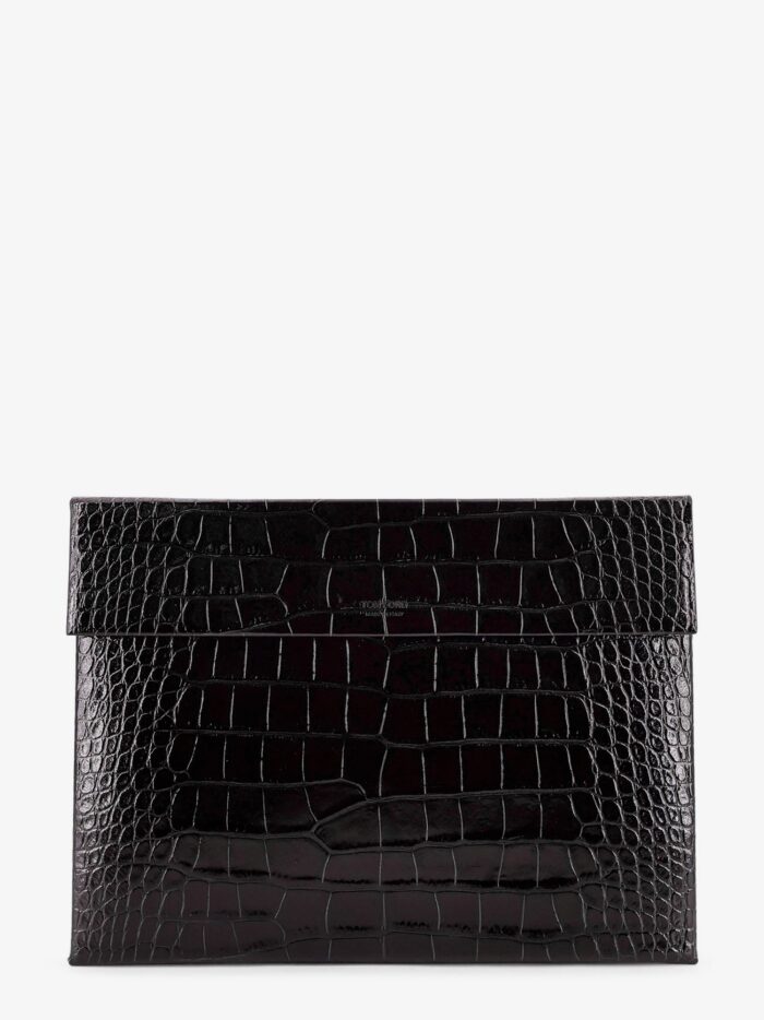 TOM FORD Crocodile-print Leather Document Holder