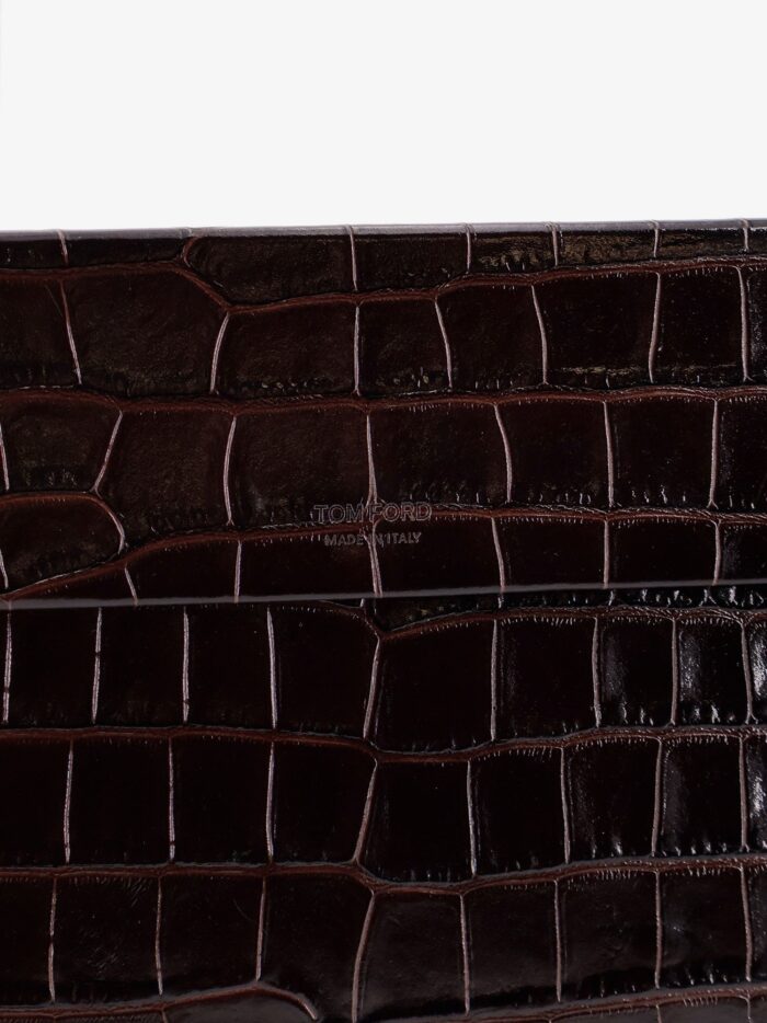 TOM FORD Crocodile-print Leather Document Holder