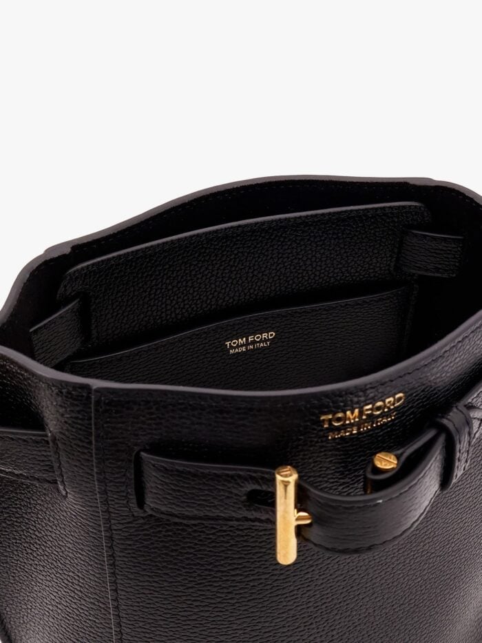 TOM FORD Crossbody Leather Bucket Bag