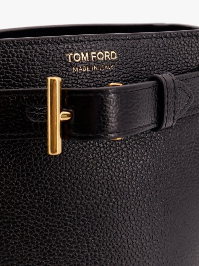 TOM FORD Crossbody Leather Bucket Bag