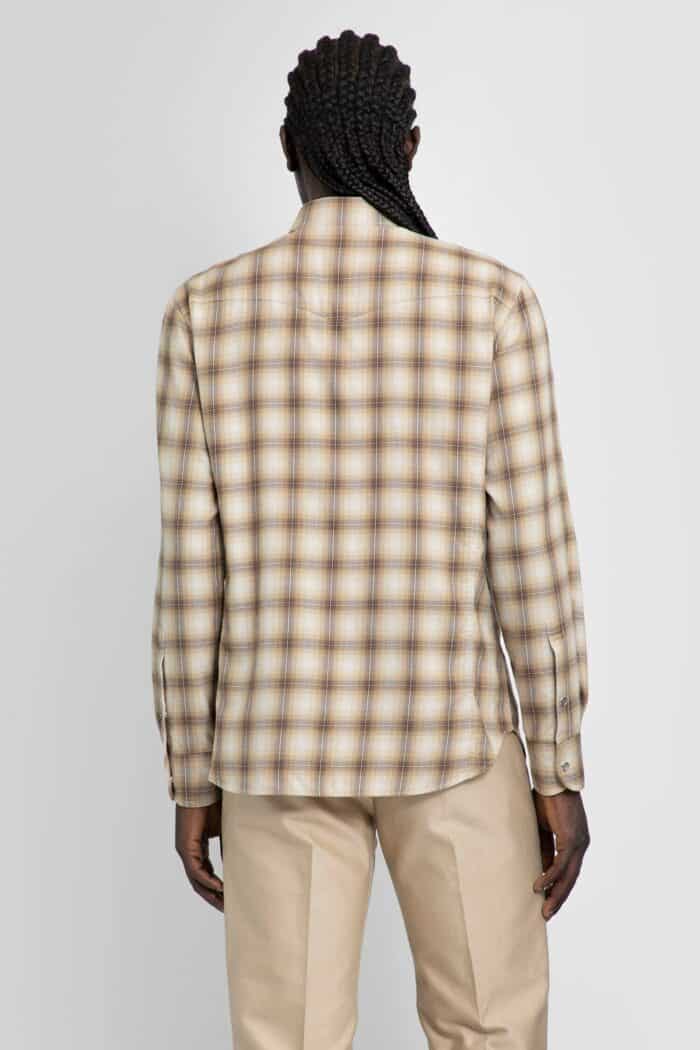 TOM FORD Degrad Overcheck Western Shirt