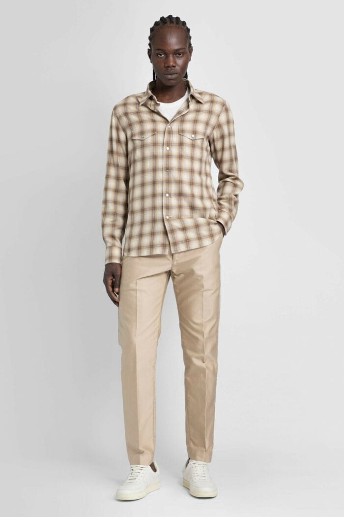 TOM FORD Degrad Overcheck Western Shirt