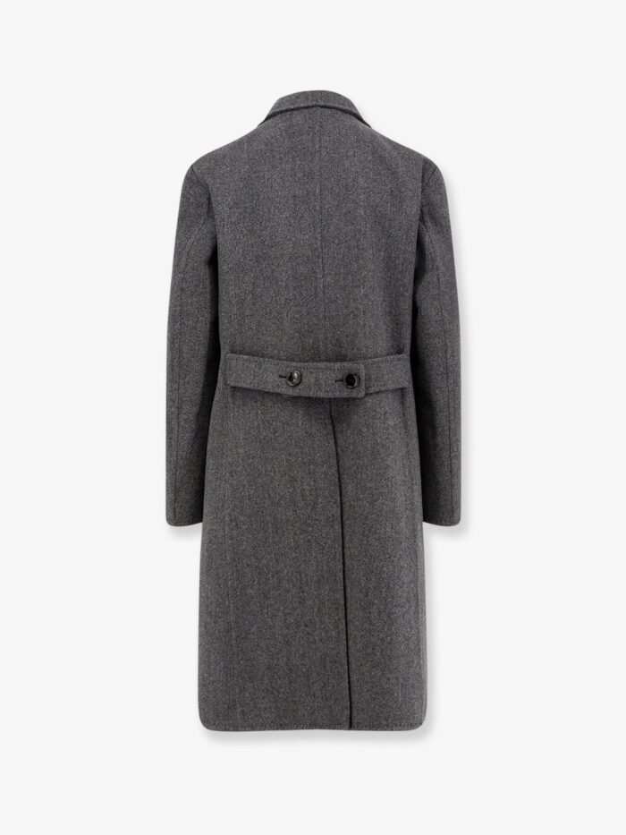 TOM FORD Double-breasted Wool Coat With Herringbone Motif