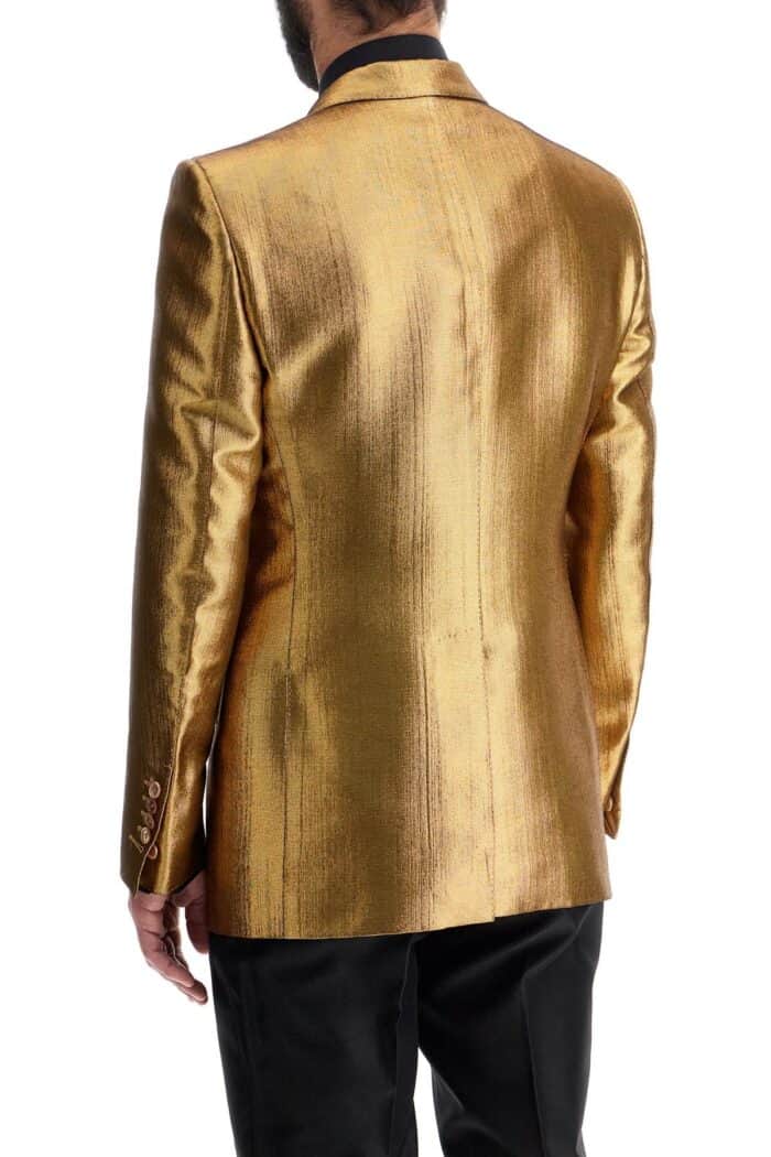 TOM FORD Elegant Single-breasted Bronze Jacket Made In Italy
