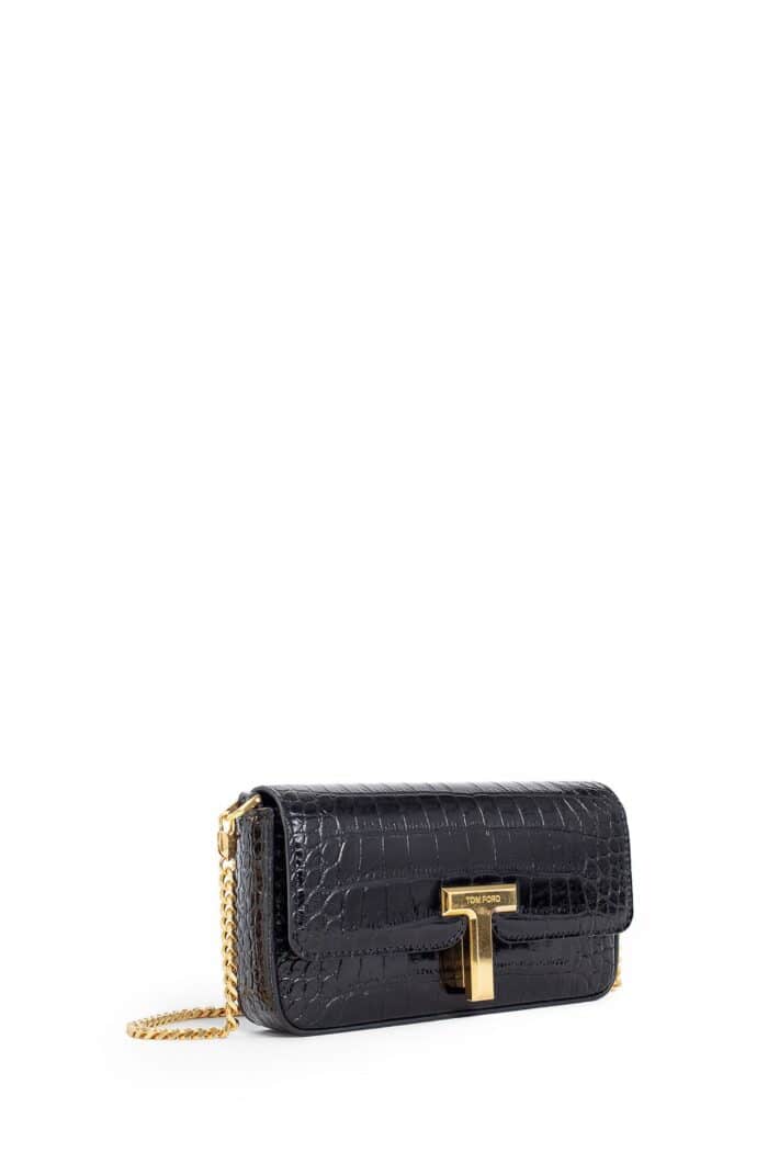 TOM FORD Embossed Croc Leather Mini Bag