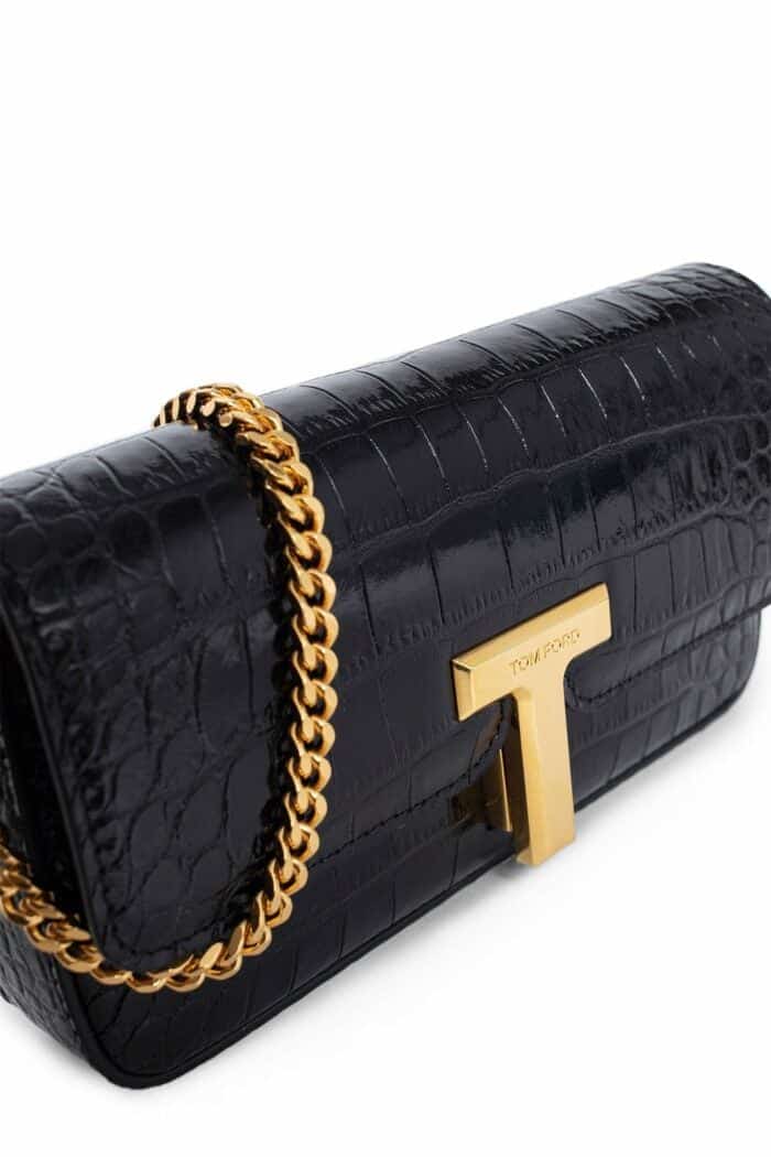 TOM FORD Embossed Croc Leather Mini Bag