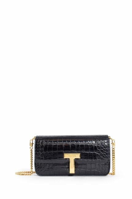 TOM FORD Embossed Croc Leather Mini Bag