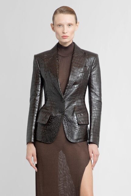 TOM FORD Embossed Crocodile Lambskin Blazer