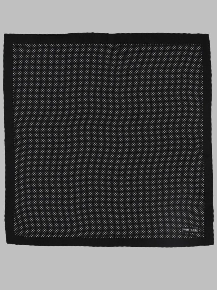 tom ford fazzoletto da taschino con bordo tono su tono TOM FORD FAZZOLETTO DA TASCHINO CON BORDO TONO SU TONO