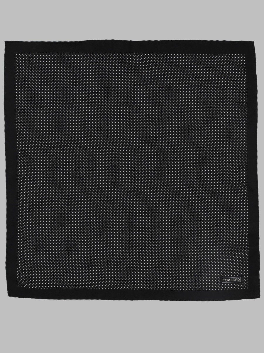 TOM FORD FAZZOLETTO DA TASCHINO CON BORDO TONO SU TONO
